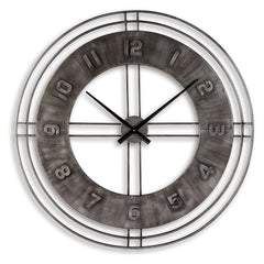 Furniture City Laplace - Ashley Furniture - Ana Sofia Wall Decor - Wall Clock / Antique Gray - A8010068