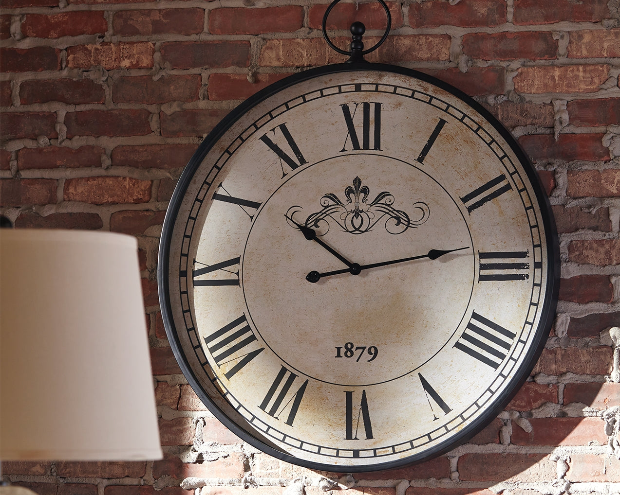 Furniture City Laplace - Ashley Furniture - Augustina Wall Decor - Wall Clock / Antique Black - A8010110