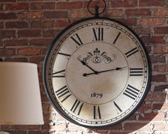 Furniture City Laplace - Ashley Furniture - Augustina Wall Decor - Wall Clock / Antique Black - A8010110
