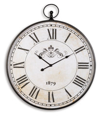 Furniture City Laplace - Ashley Furniture - Augustina Wall Decor - Wall Clock / Antique Black - A8010110