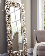 Furniture City Laplace - Ashley Furniture - Lucia Mirror - Floor Mirror / Antique Silver Finish - A8010123