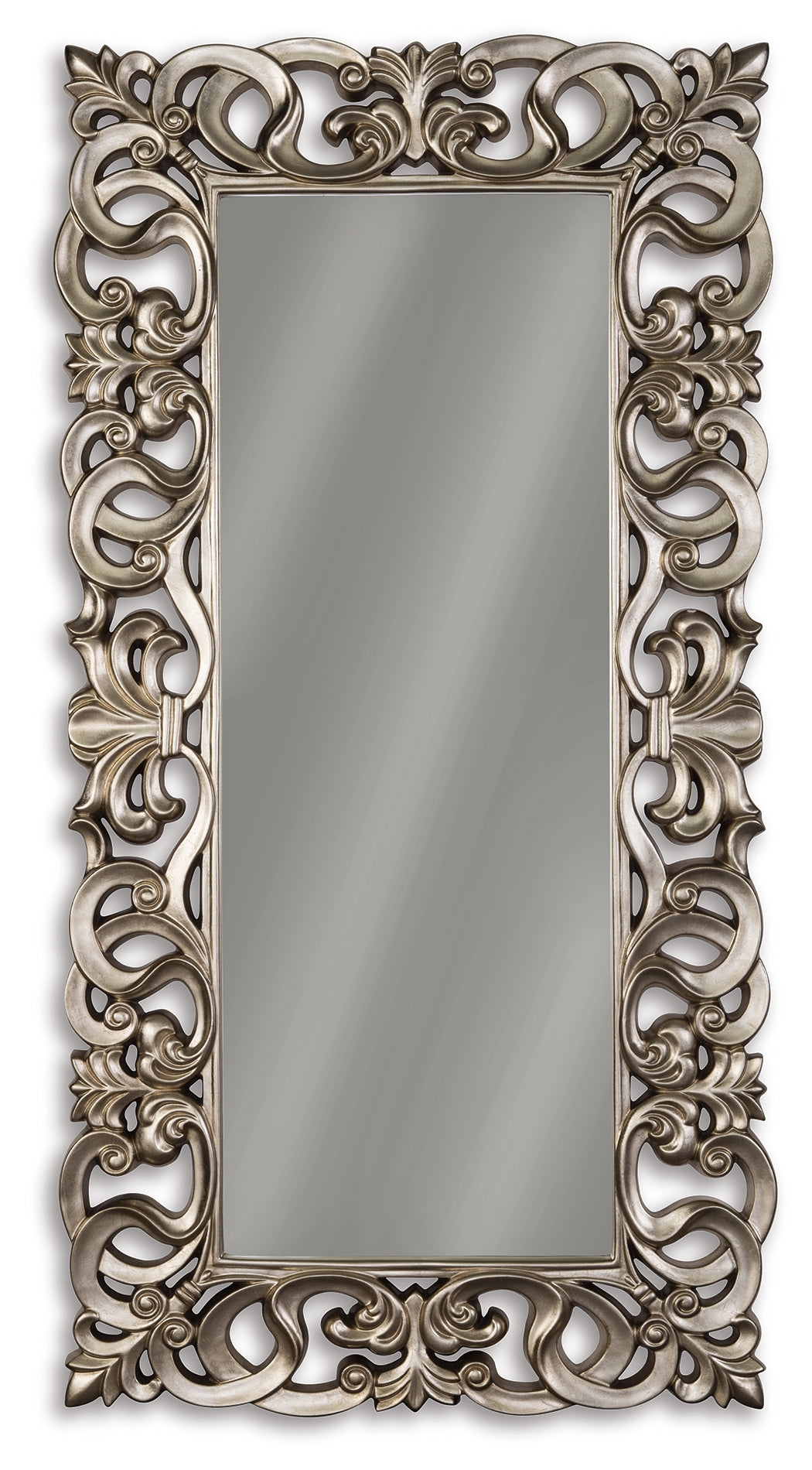 Furniture City Laplace - Ashley Furniture - Lucia Mirror - Floor Mirror / Antique Silver Finish - A8010123