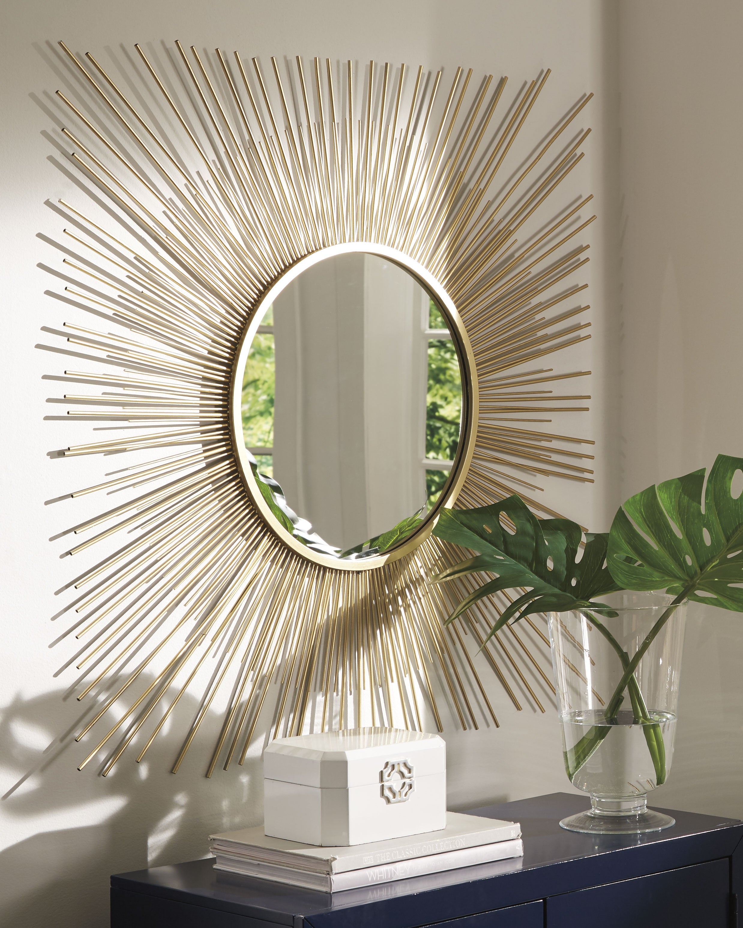 Furniture City Laplace - Ashley Furniture - Elspeth Mirror - Accent Mirror / Gold Finish - A8010124