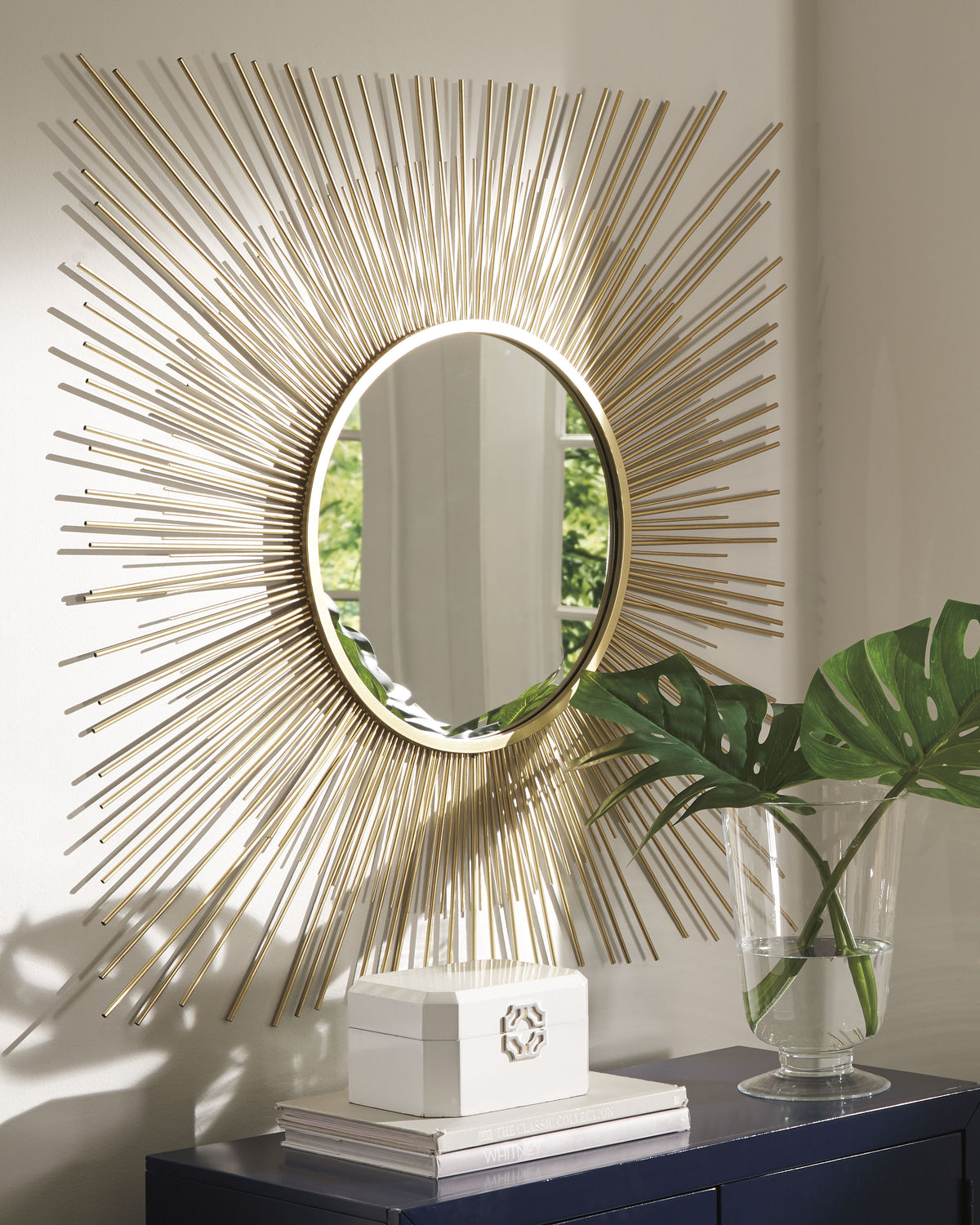 Furniture City Laplace - Ashley Furniture - Elspeth Mirror - Accent Mirror / Gold Finish - A8010124