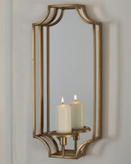 Furniture City Laplace - Ashley Furniture - Dumi Wall Decor - Wall Sconce / Gold Finish - A8010153