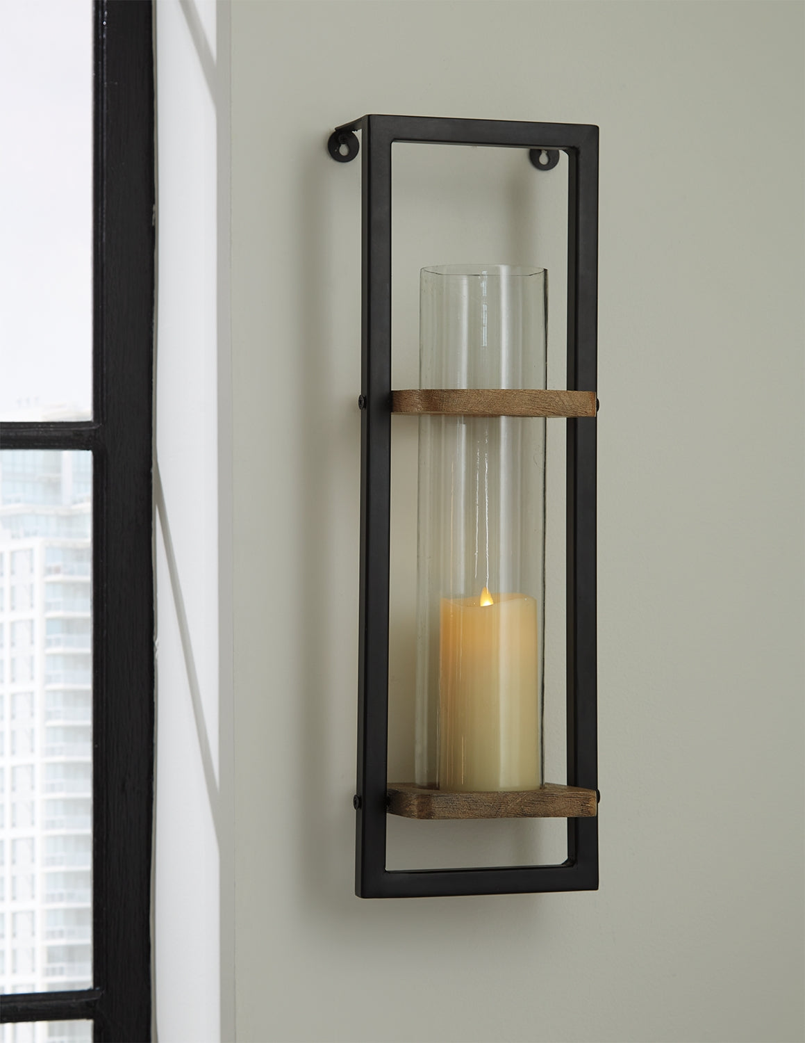 Furniture City Laplace - Ashley Furniture - Colburn Wall Decor - Wall Sconce / Natural/Black - A8010171