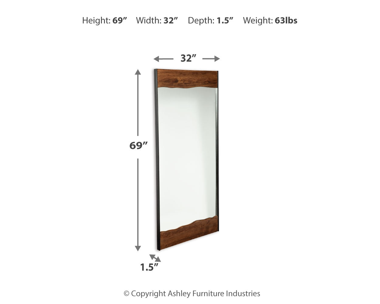 Furniture City Laplace - Ashley Furniture - Panchali Mirror - Floor Mirror - A8010197