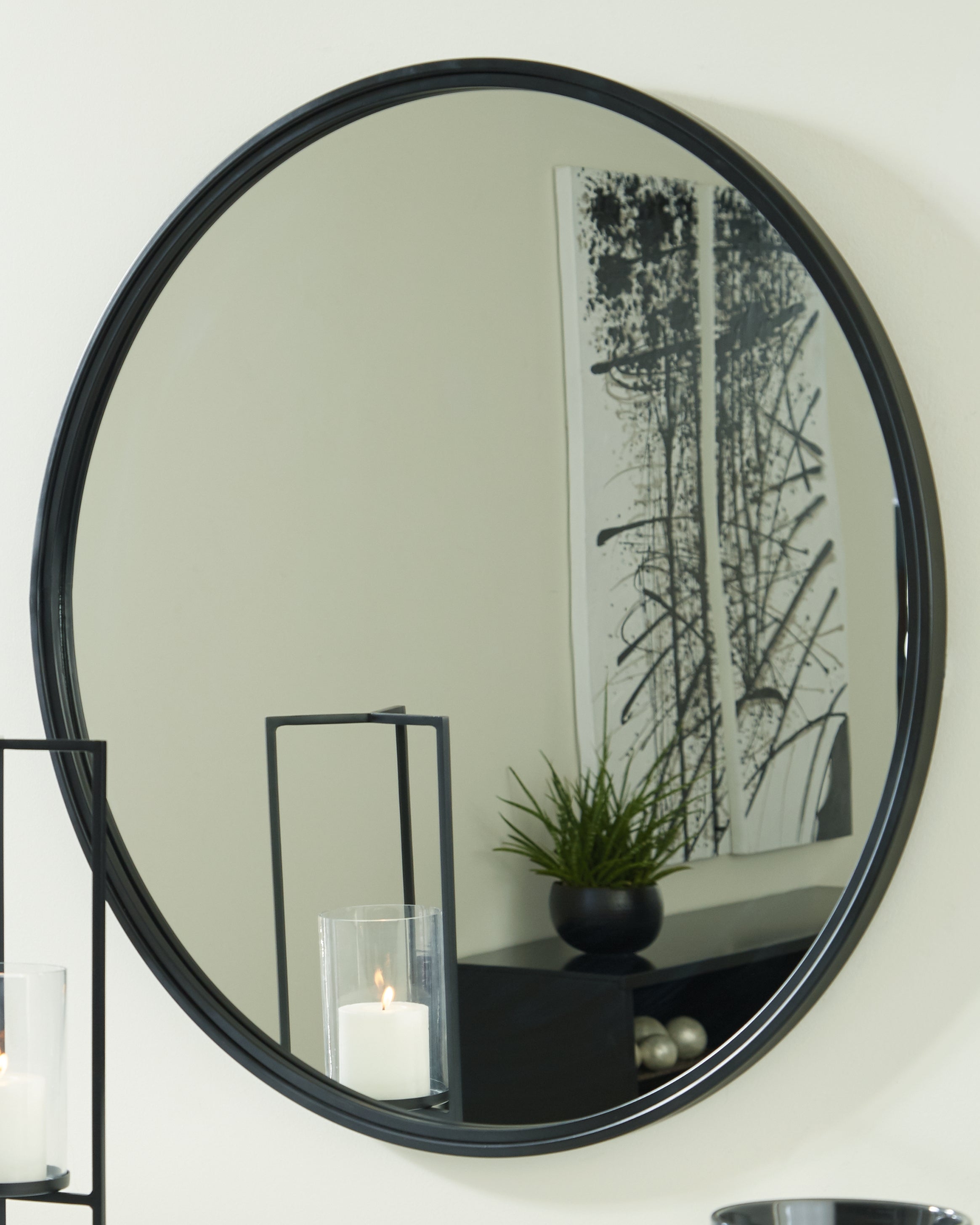 Furniture City Laplace - Ashley Furniture - Brocky Mirror - Accent Mirror / Black - A8010210