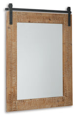 Furniture City Laplace - Ashley Furniture - Lanie Mirror - Accent Mirror / Antique Brown - A8010223