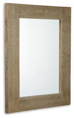 Furniture City Laplace - Ashley Furniture - Waltleigh Mirror - Accent Mirror / Distressed Brown - A8010277