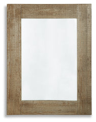 Furniture City Laplace - Ashley Furniture - Waltleigh Mirror - Accent Mirror / Distressed Brown - A8010277