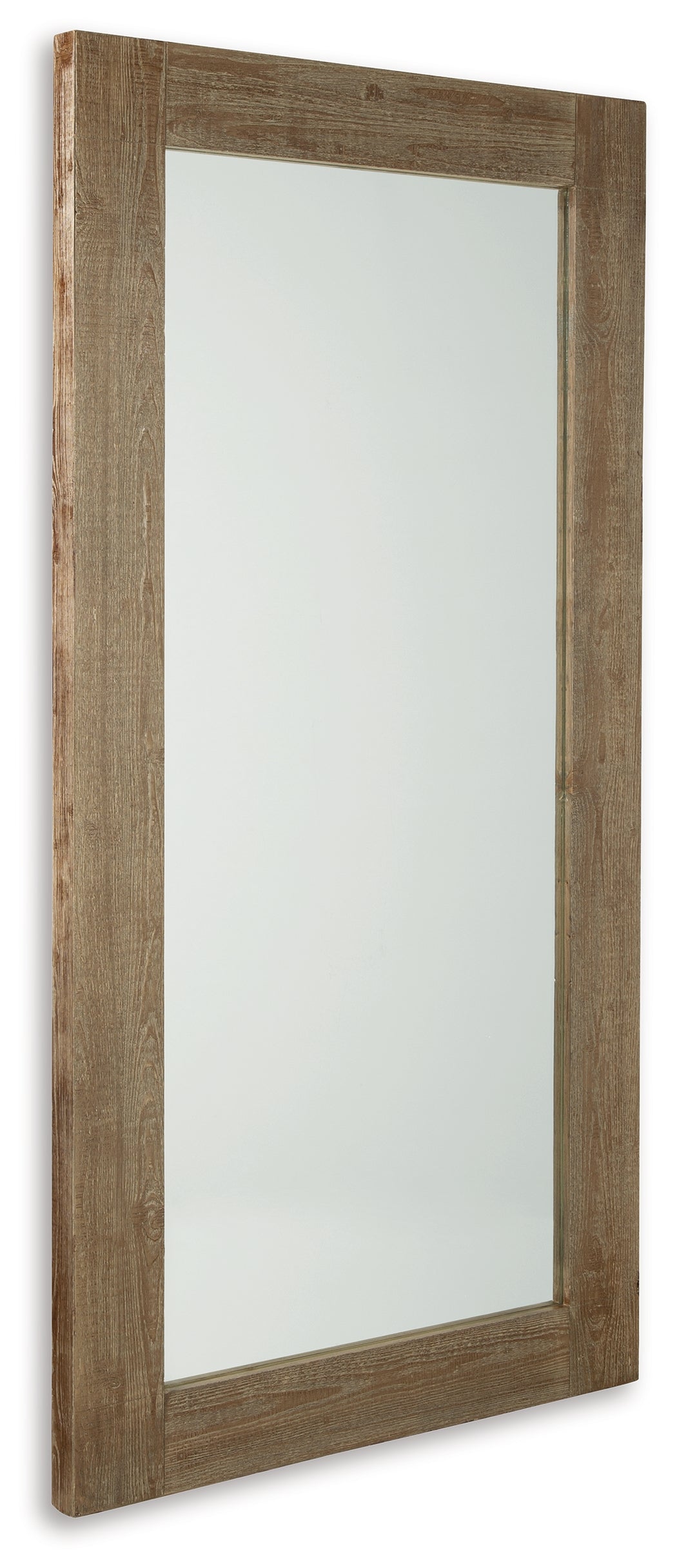 Furniture City Laplace - Ashley Furniture - Waltleigh Mirror - Floor Mirror / Distressed Brown - A8010278