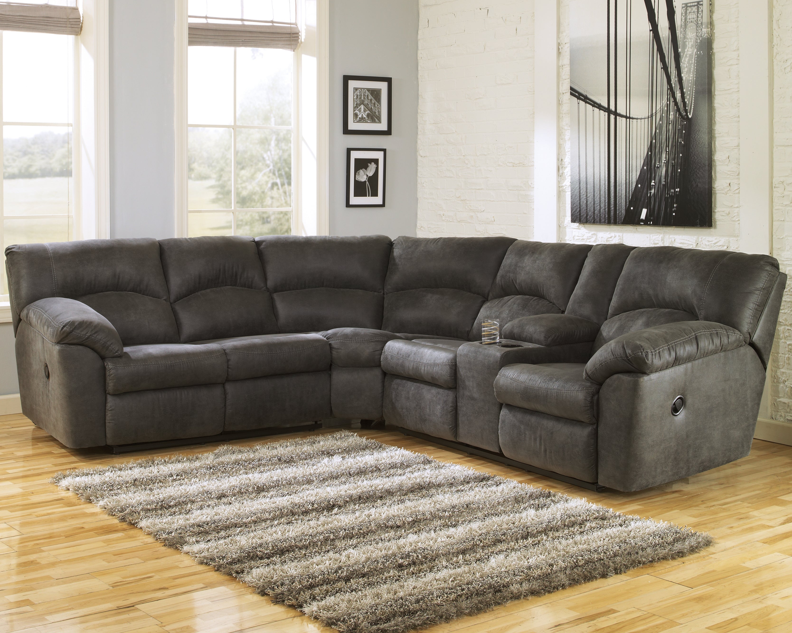 Furniture City Laplace - Ashley Furniture - Tambo 2-Piece Reclining Sectional - 2-Piece Reclining Sectional - 27801S1