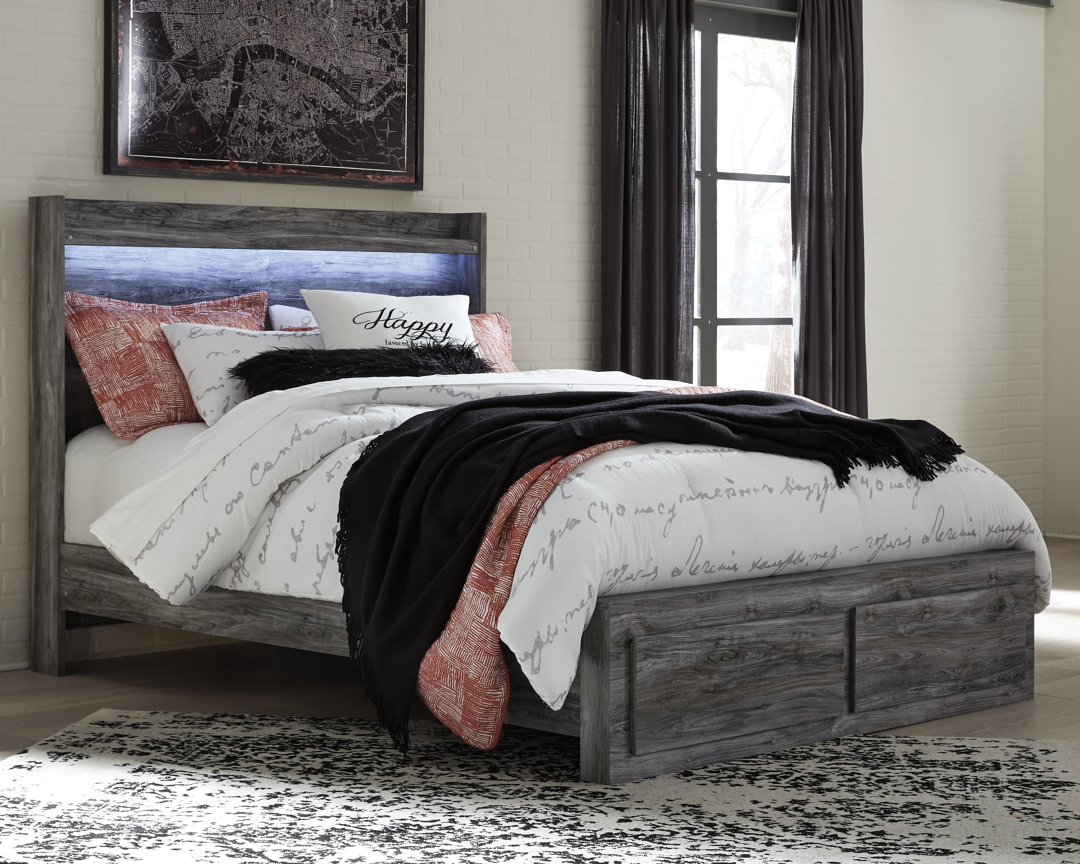 Furniture City Laplace - Ashley Furniture - Baystorm Bedroom - Dresser and Mirror / Gray - B221B30