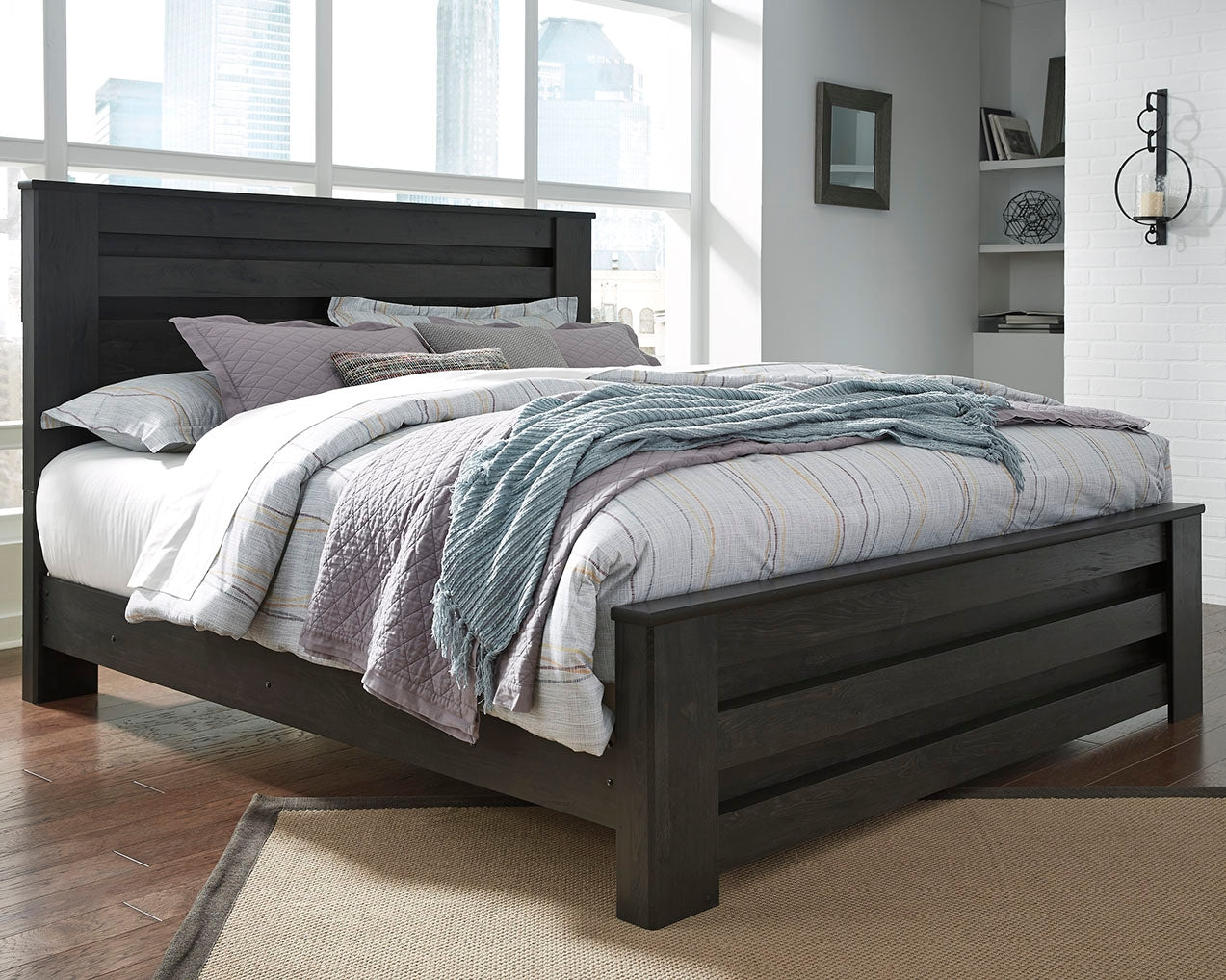Furniture City Laplace - Ashley Furniture - Brinxton Bedroom - Full Panel Bed / Charcoal - B249B5