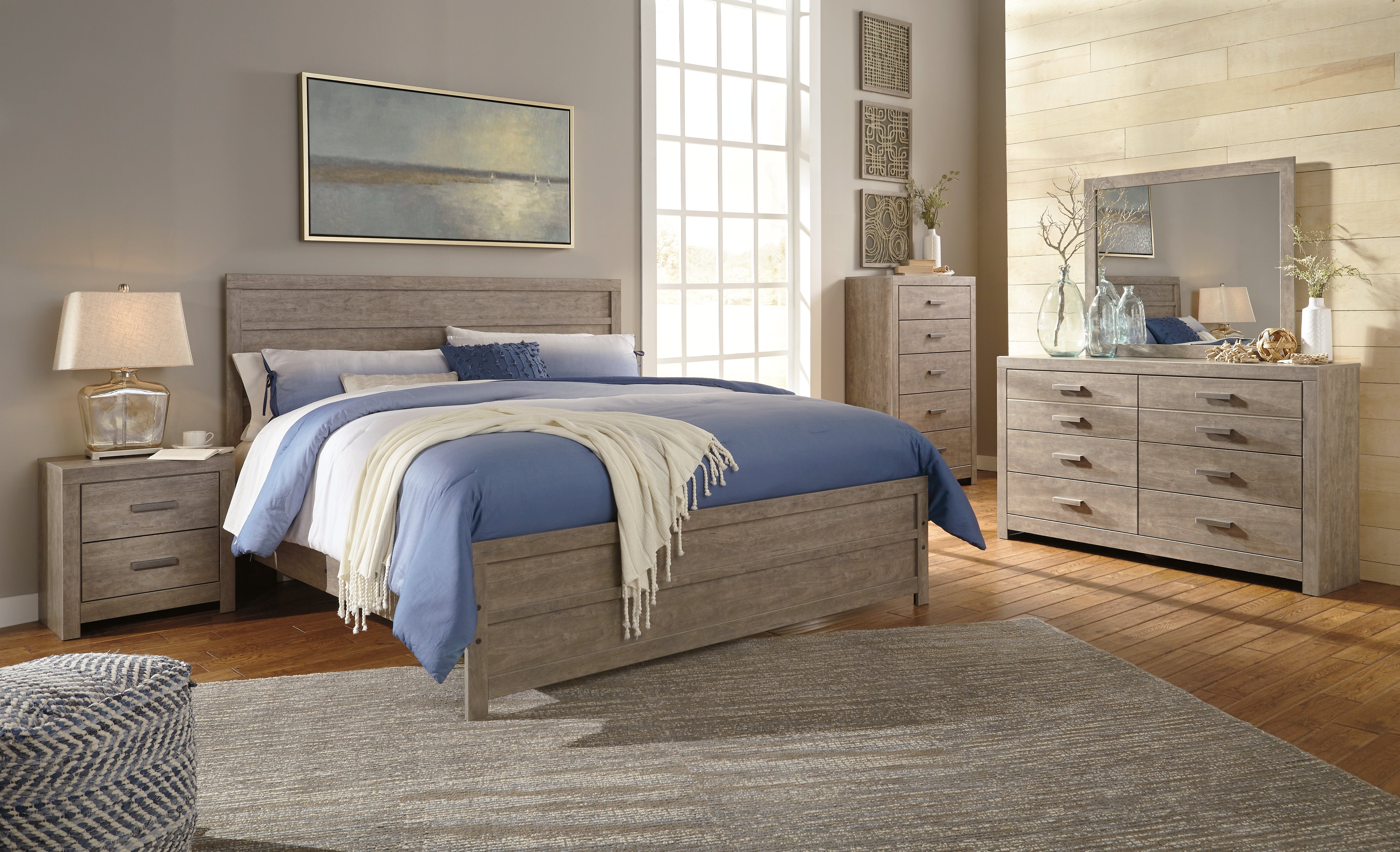 Furniture City Laplace - Ashley Furniture - Culverbach Bedroom - Six Drawer Dresser / Gray - B070-31