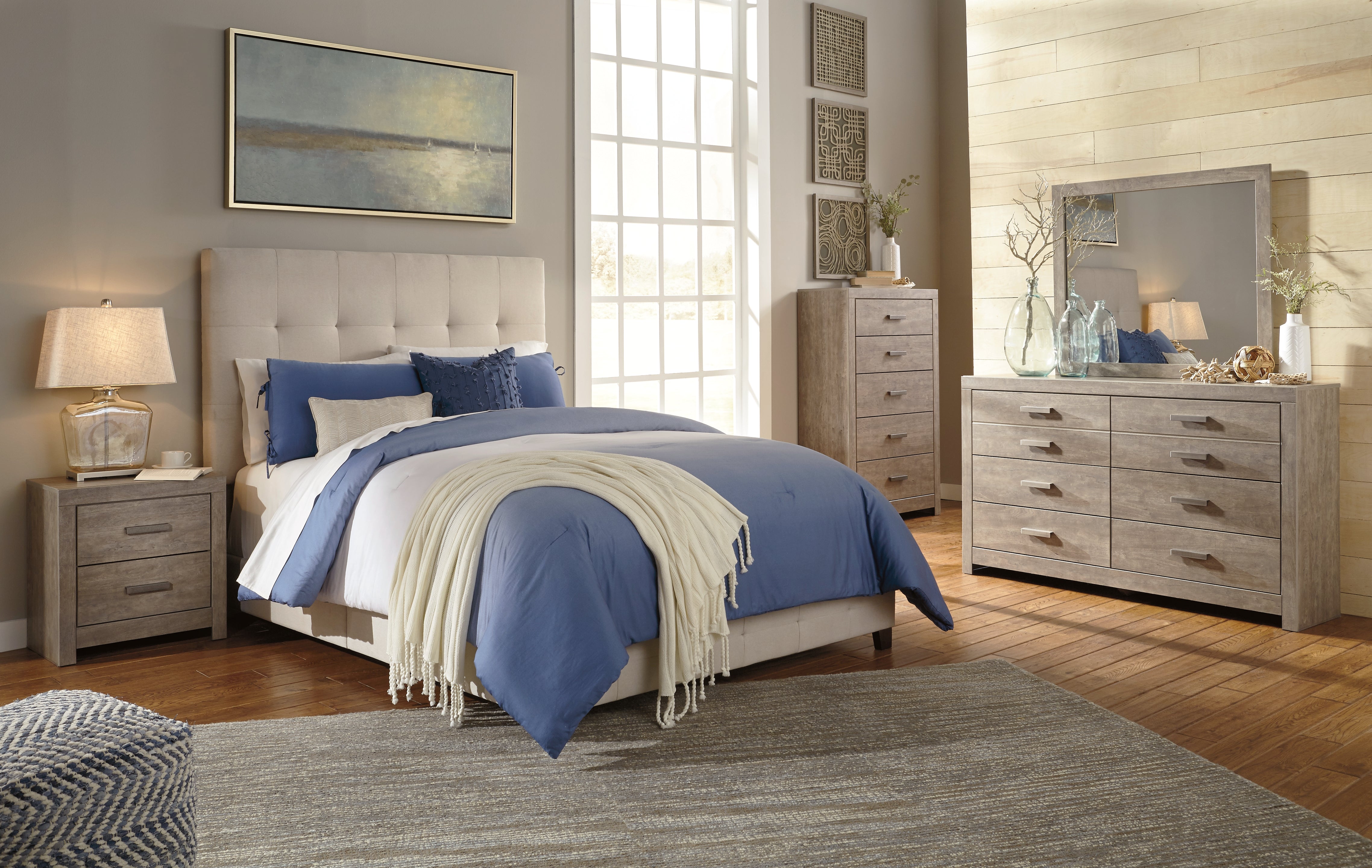 Furniture City Laplace - Ashley Furniture - Culverbach Bedroom - Queen Panel Bed / Gray - B070B8