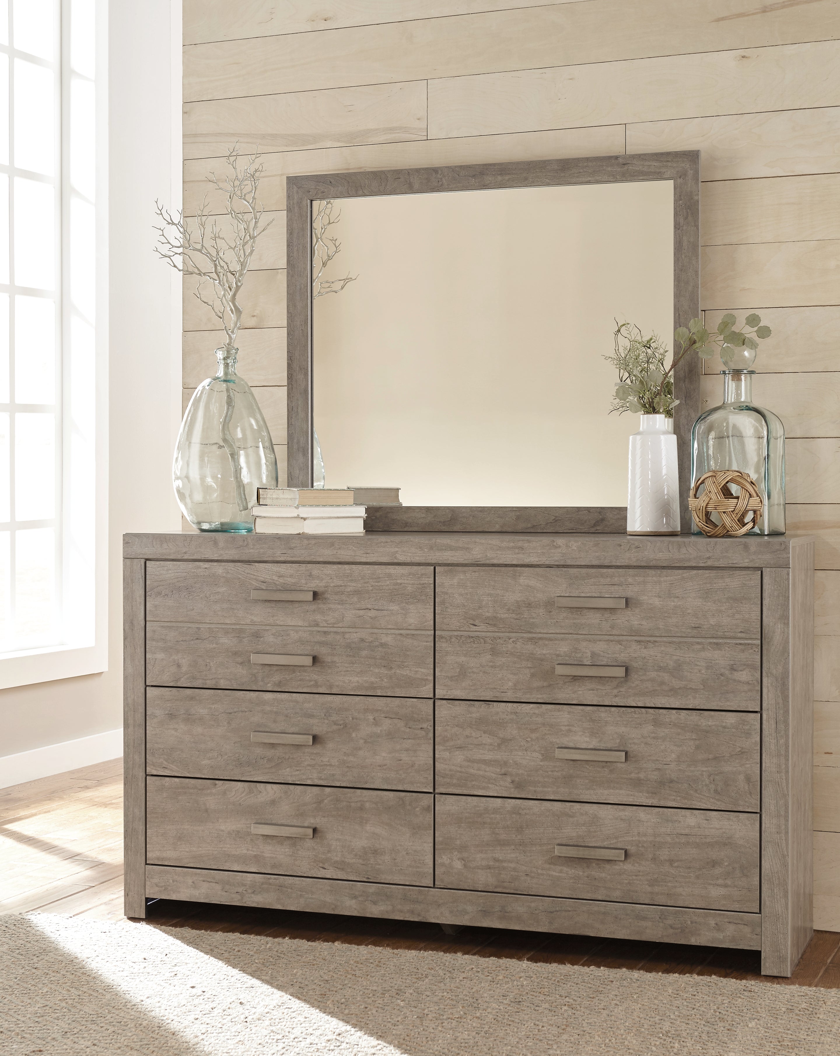 Furniture City Laplace - Ashley Furniture - Culverbach Bedroom - Dresser and Mirror / Gray - B070B1