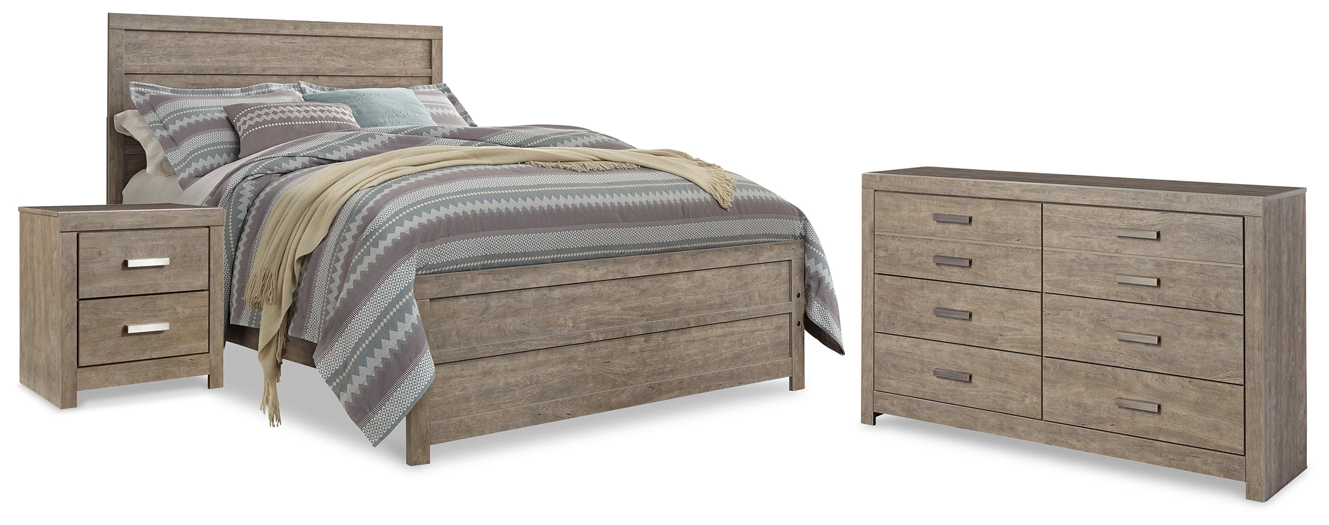 Furniture City Laplace - Ashley Furniture - Culverbach Queen Panel Bed, Dresser and Nightstand - Queen Panel Bed, Dresser and Nightstand - B070B31