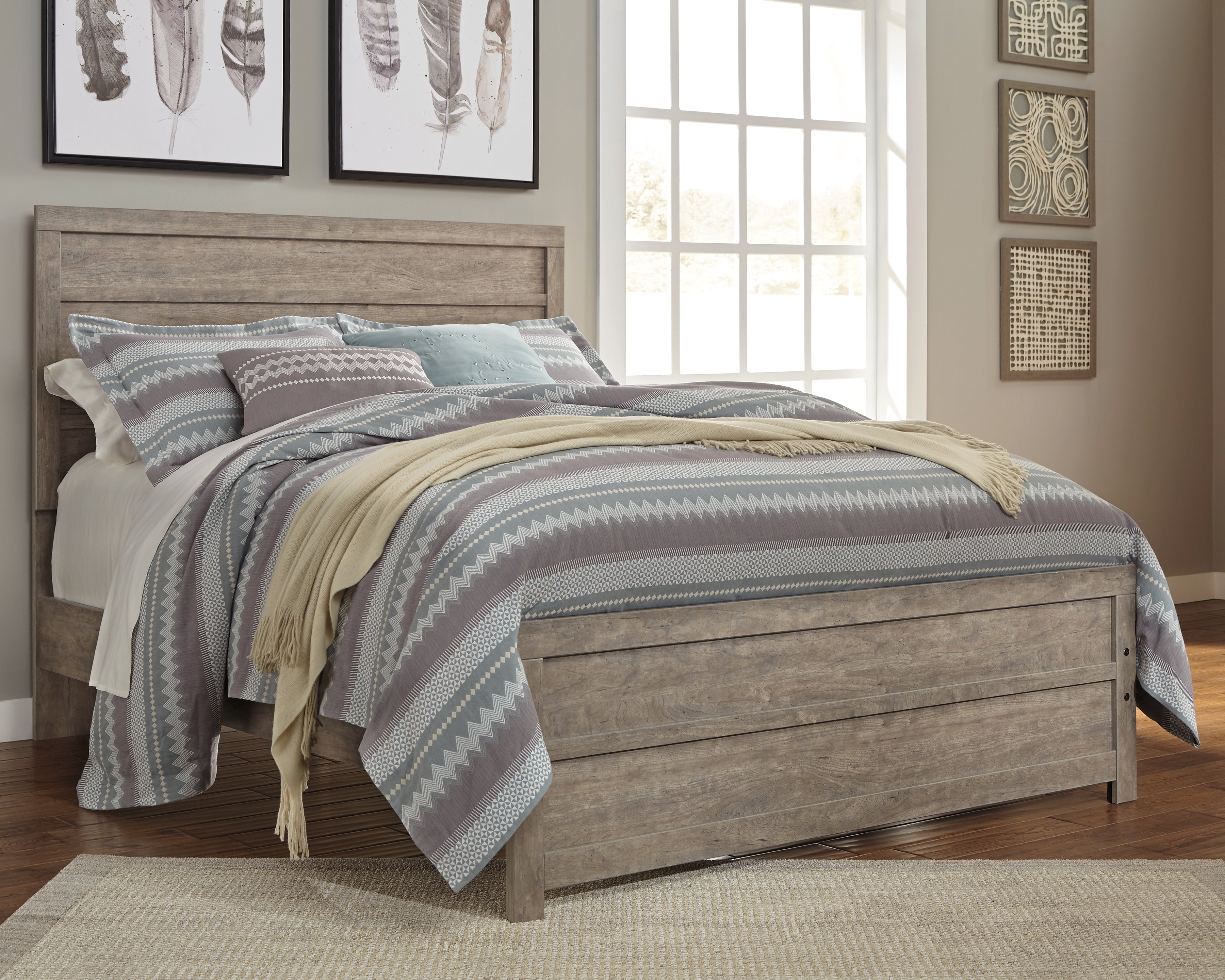Furniture City Laplace - Ashley Furniture - Culverbach Bedroom - Queen Panel Bed / Gray - B070B8