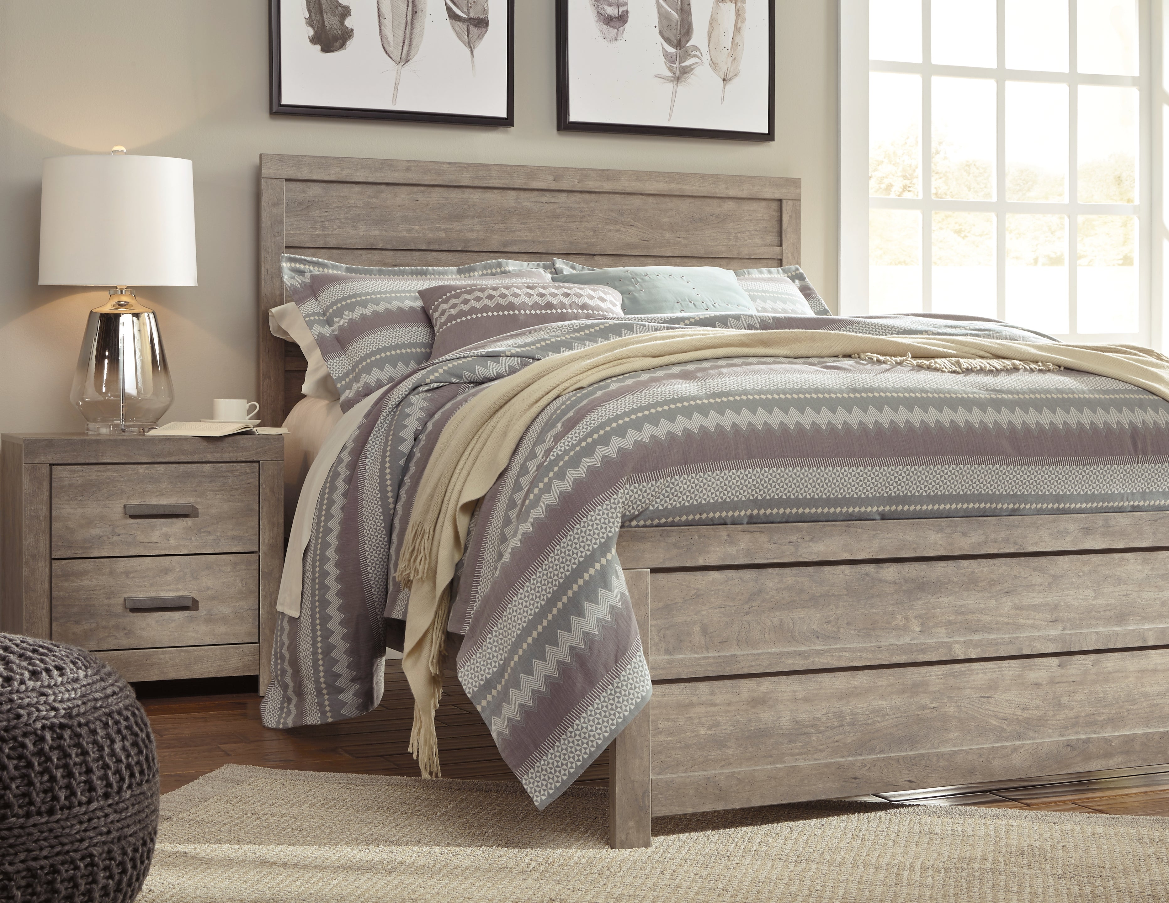 Furniture City Laplace - Ashley Furniture - Culverbach Bedroom - Queen Panel Bed / Gray - B070B8