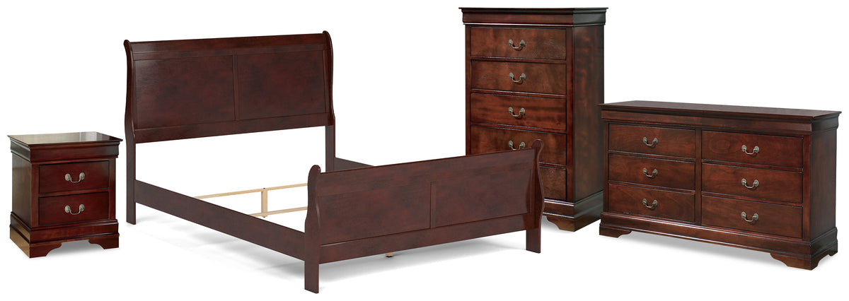 Furniture City Laplace - Ashley Furniture - Alisdair Queen Sleigh Bed, Dresser, Mirror, 2 Chests and 2 Nightstands - Queen Sleigh Bed, Dresser, Mirror, 2 Chests and 2 Nightstands - B376B29