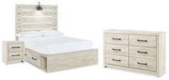 Furniture City Laplace - Ashley Furniture - Cambeck Full Panel Bed with Storage, Dresser and Nightstand - Full Panel Bed with Storage, Dresser and Nightstand - B192B113