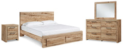 Furniture City Laplace - Ashley Furniture - Hyanna Queen Panel Storage Bed, Dresser, Mirror and Nightstand - Queen Panel Storage Bed, Dresser, Mirror and Nightstand - B1050B15
