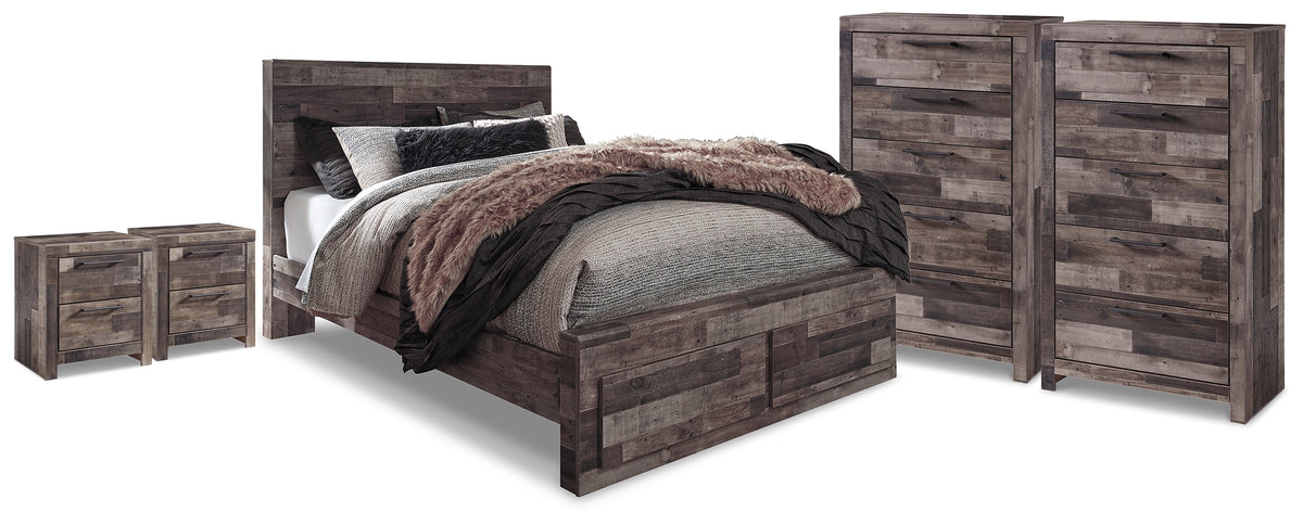 Furniture City Laplace - Ashley Furniture - Derekson Queen Storage Bed, 2 Chests and 2 Nightstands - Queen Storage Bed, 2 Chests and 2 Nightstands - B200B71