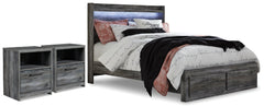 Furniture City Laplace - Ashley Furniture - Baystorm Queen Panel Storage Bed and 2 Nightstands - Queen Panel Storage Bed and 2 Nightstands - B221B84