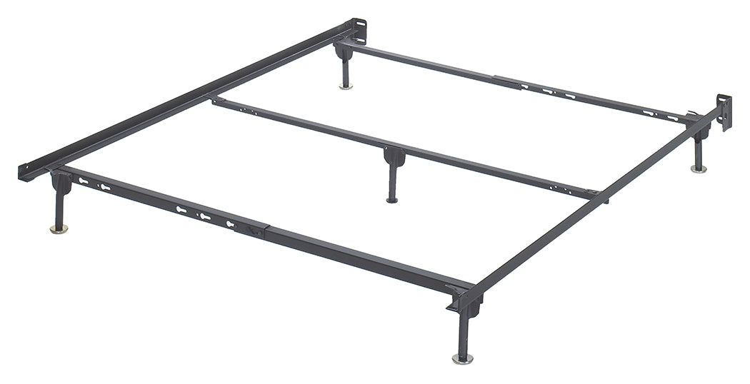 Furniture City Laplace - Ashley Furniture - Platform Bedroom - Queen Bolt on Bed Frame / Metallic - B100-31