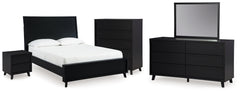 Furniture City Laplace - Ashley Furniture - Danziar Queen Bed, Dresser, Mirror, Chest and Nightstand - Queen Bed, Dresser, Mirror, Chest and Nightstand - B1013B30