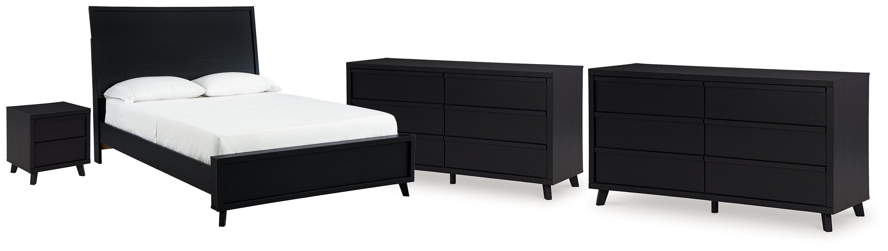 Furniture City Laplace - Ashley Furniture - Danziar Queen Panel Bed, 2 Dressers and Nightstand - Queen Panel Bed, 2 Dressers and Nightstand - B1013B31