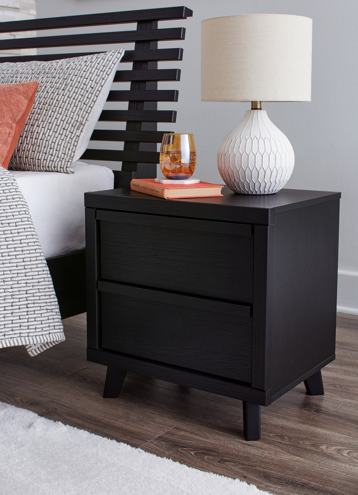 Furniture City Laplace - Ashley Furniture - Danziar Bedroom - Two Drawer Night Stand - B1013-92