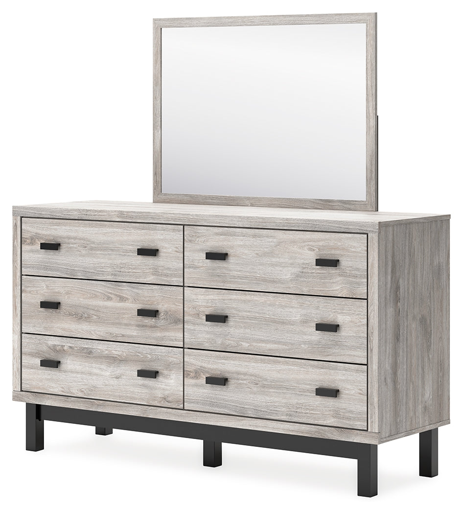 Furniture City Laplace - Ashley Furniture - Vessalli Bedroom - Dresser and Mirror / Gray - B1036B1