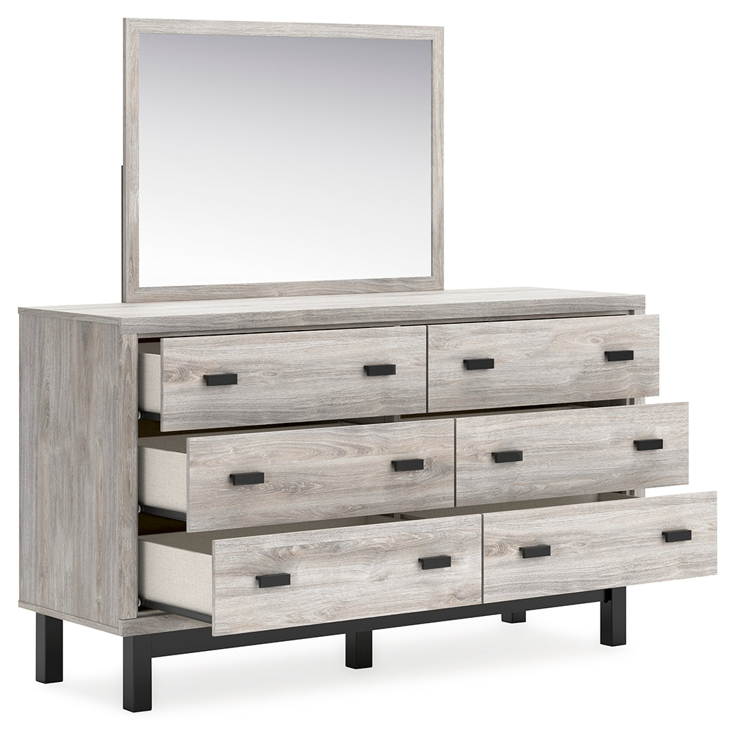 Furniture City Laplace - Ashley Furniture - Vessalli Bedroom - Dresser and Mirror / Gray - B1036B1