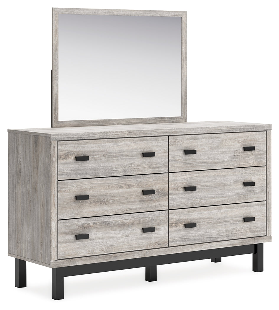 Furniture City Laplace - Ashley Furniture - Vessalli Bedroom - Dresser and Mirror / Gray - B1036B1