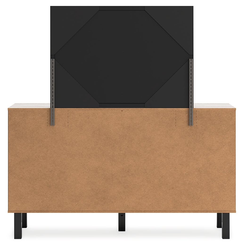 Furniture City Laplace - Ashley Furniture - Vessalli Bedroom - Dresser and Mirror / Gray - B1036B1