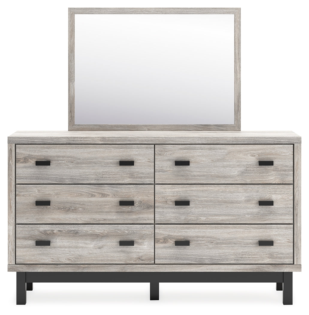 Furniture City Laplace - Ashley Furniture - Vessalli Bedroom - Dresser and Mirror / Gray - B1036B1