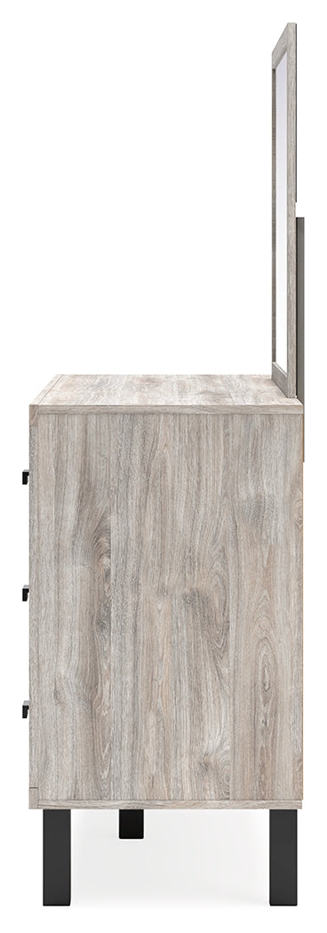 Furniture City Laplace - Ashley Furniture - Vessalli Bedroom - Dresser and Mirror / Gray - B1036B1