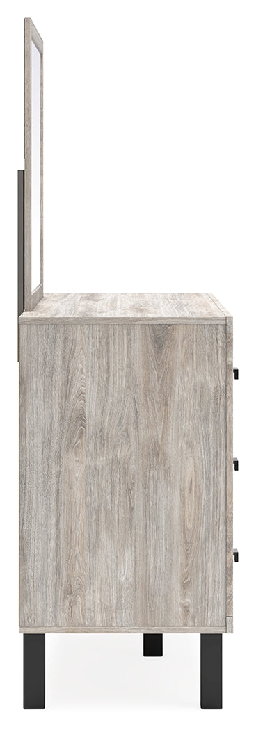 Furniture City Laplace - Ashley Furniture - Vessalli Bedroom - Dresser and Mirror / Gray - B1036B1