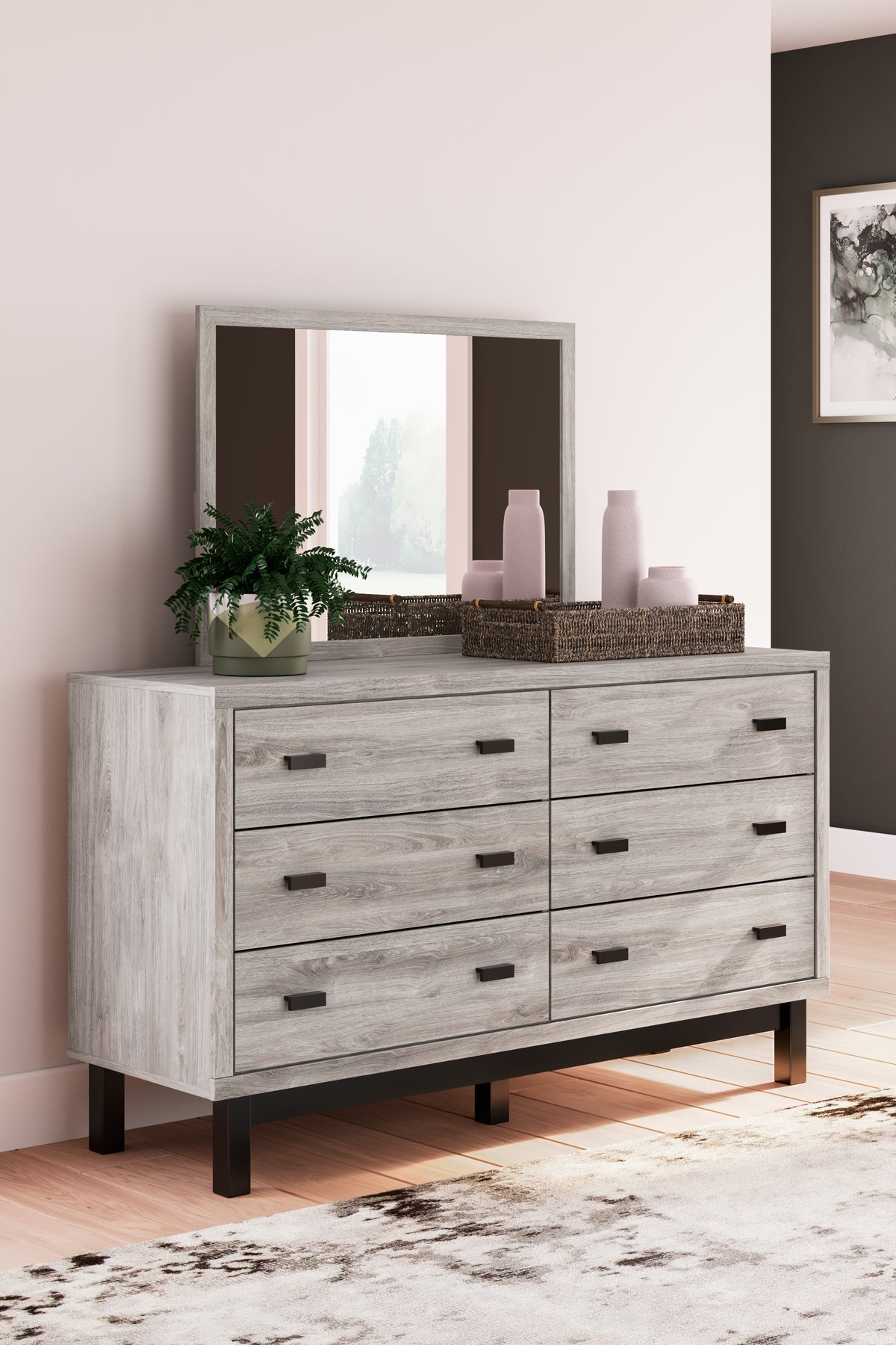 Furniture City Laplace - Ashley Furniture - Vessalli Dresser and Mirror - Dresser and Mirror - B1036B1