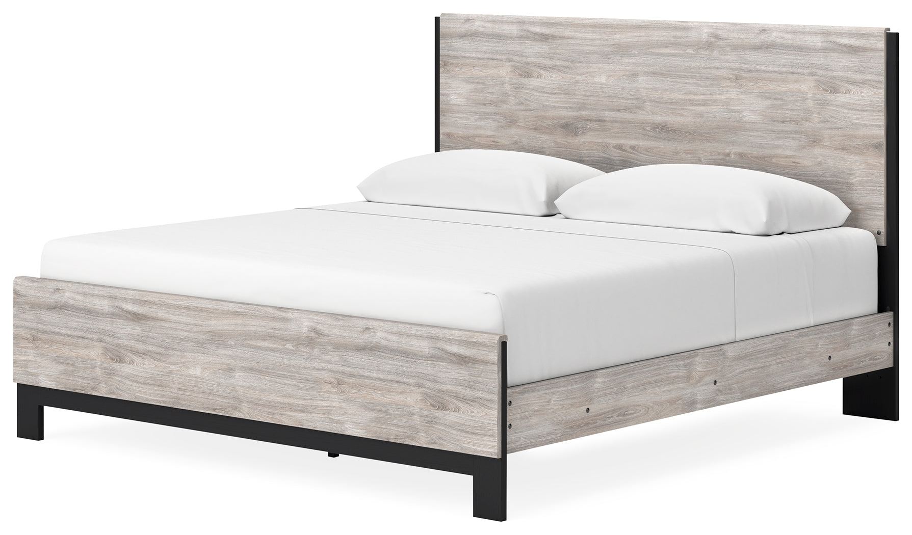 Furniture City Laplace - Ashley Furniture - Vessalli Bedroom - King Panel Bed / Gray - B1036B7