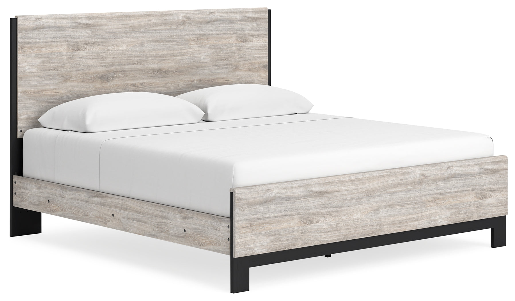 Furniture City Laplace - Ashley Furniture - Vessalli Bedroom - King Panel Bed / Gray - B1036B7