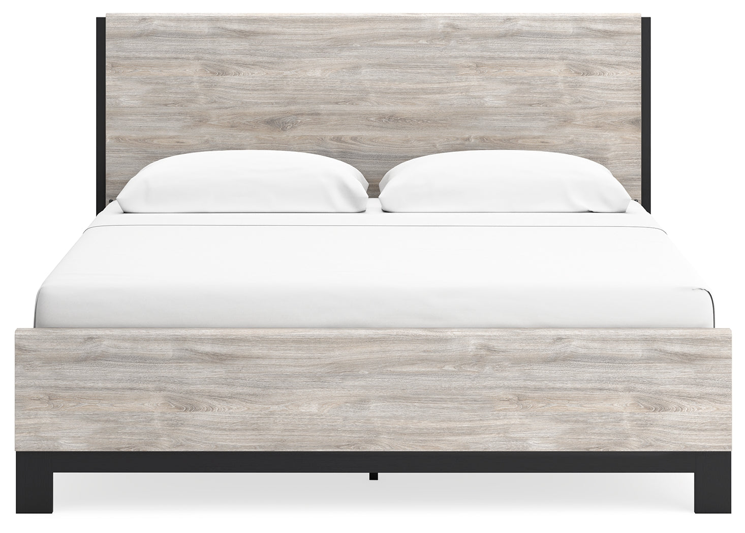 Furniture City Laplace - Ashley Furniture - Vessalli Bedroom - King Panel Bed / Gray - B1036B7