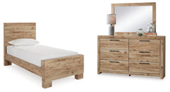 Furniture City Laplace - Ashley Furniture - Hyanna Twin Panel Bed, Dresser and Mirror - Twin Panel Bed, Dresser and Mirror - B1050B22