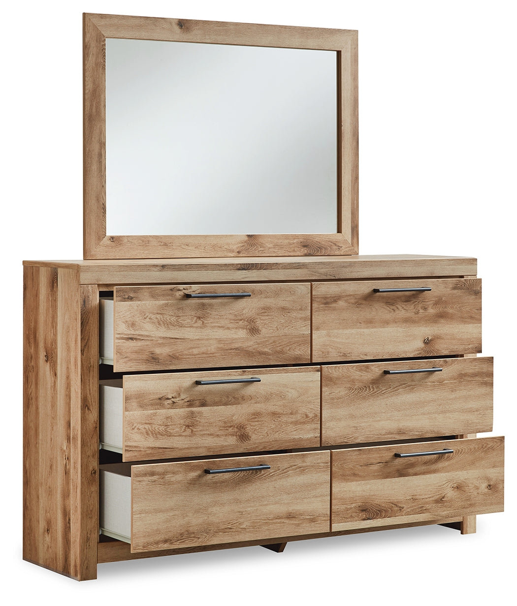 Furniture City Laplace - Ashley Furniture - Hyanna Bedroom - Queen Panel Storage Bed with 2 Under Bed Storage Drawers / Tan Brown - B1050B8