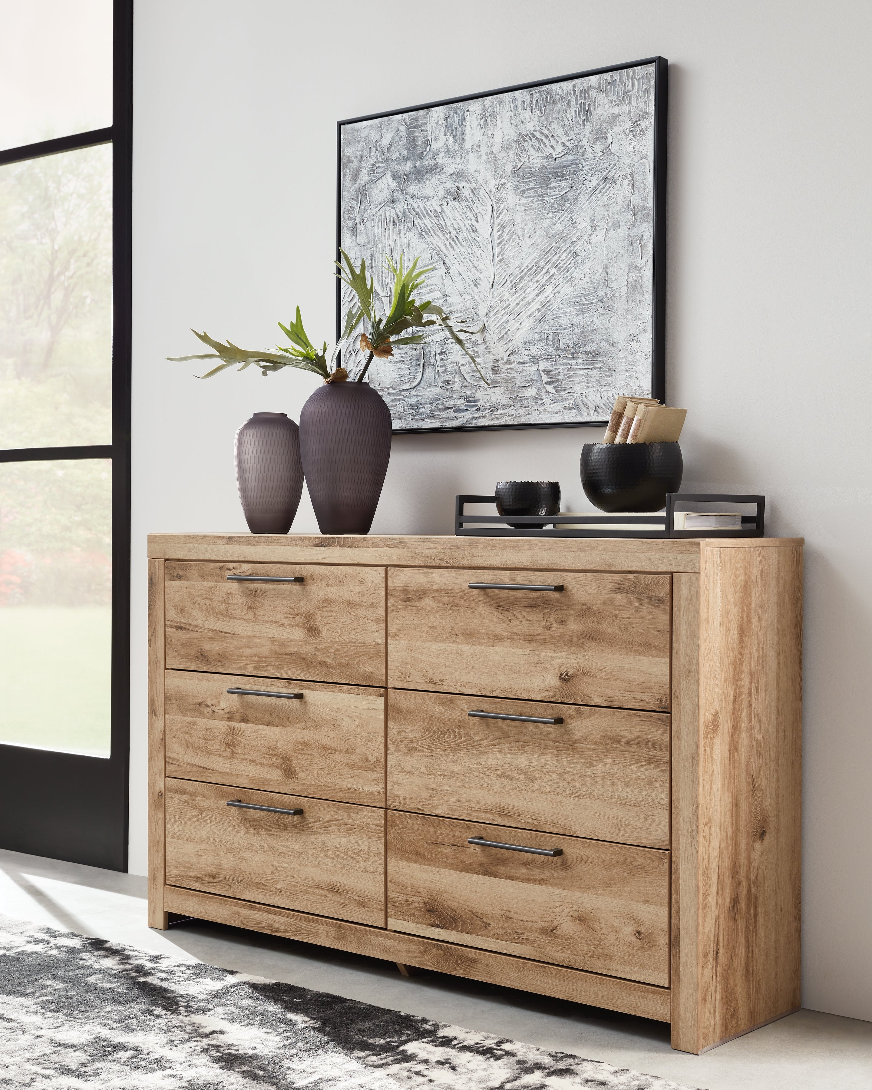 Furniture City Laplace - Ashley Furniture - Hyanna Bedroom - Six Drawer Dresser / Tan Brown - B1050-31