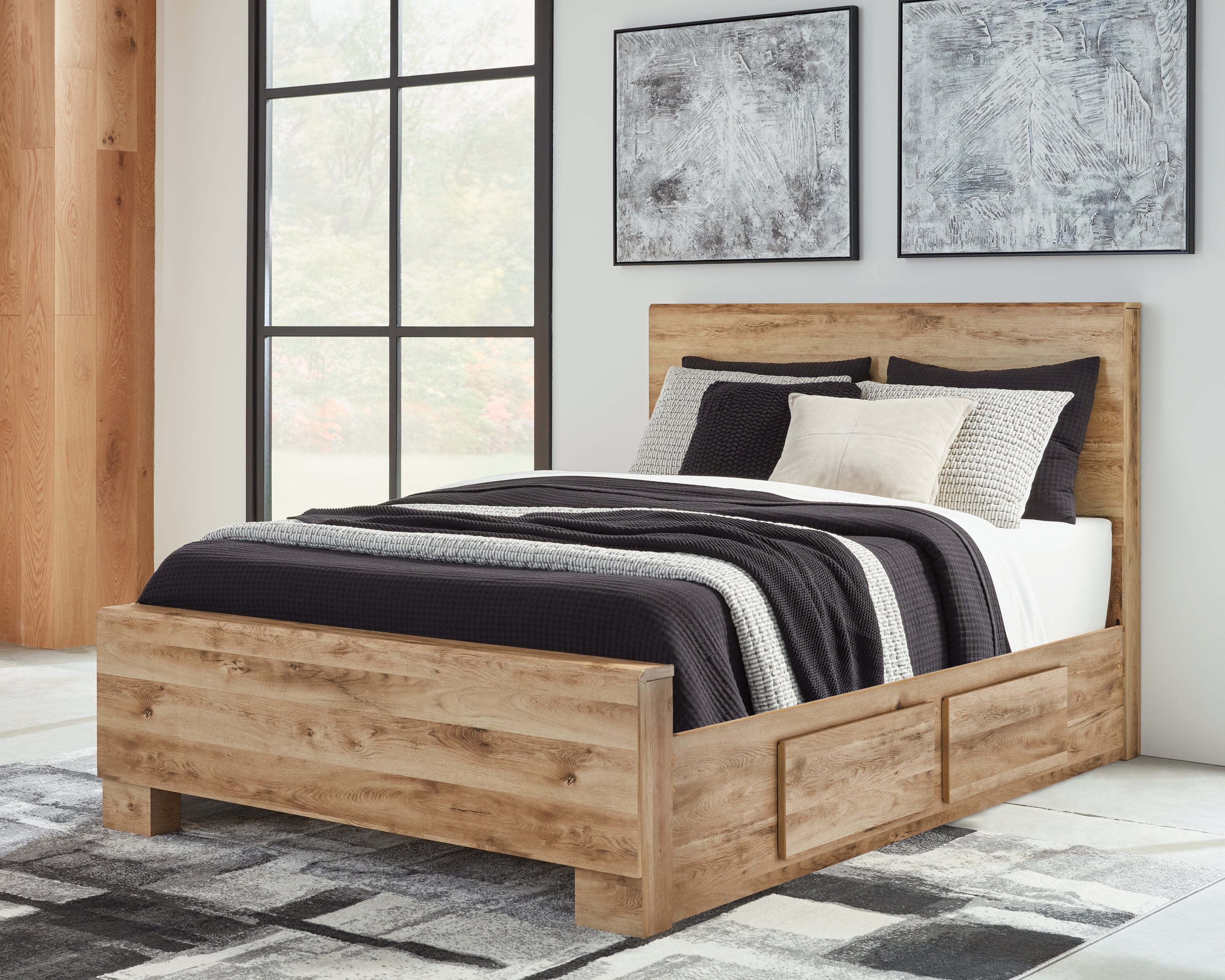 Furniture City Laplace - Ashley Furniture - Hyanna Bedroom - Queen Panel Bed with 2 Side Storage - B1050B32
