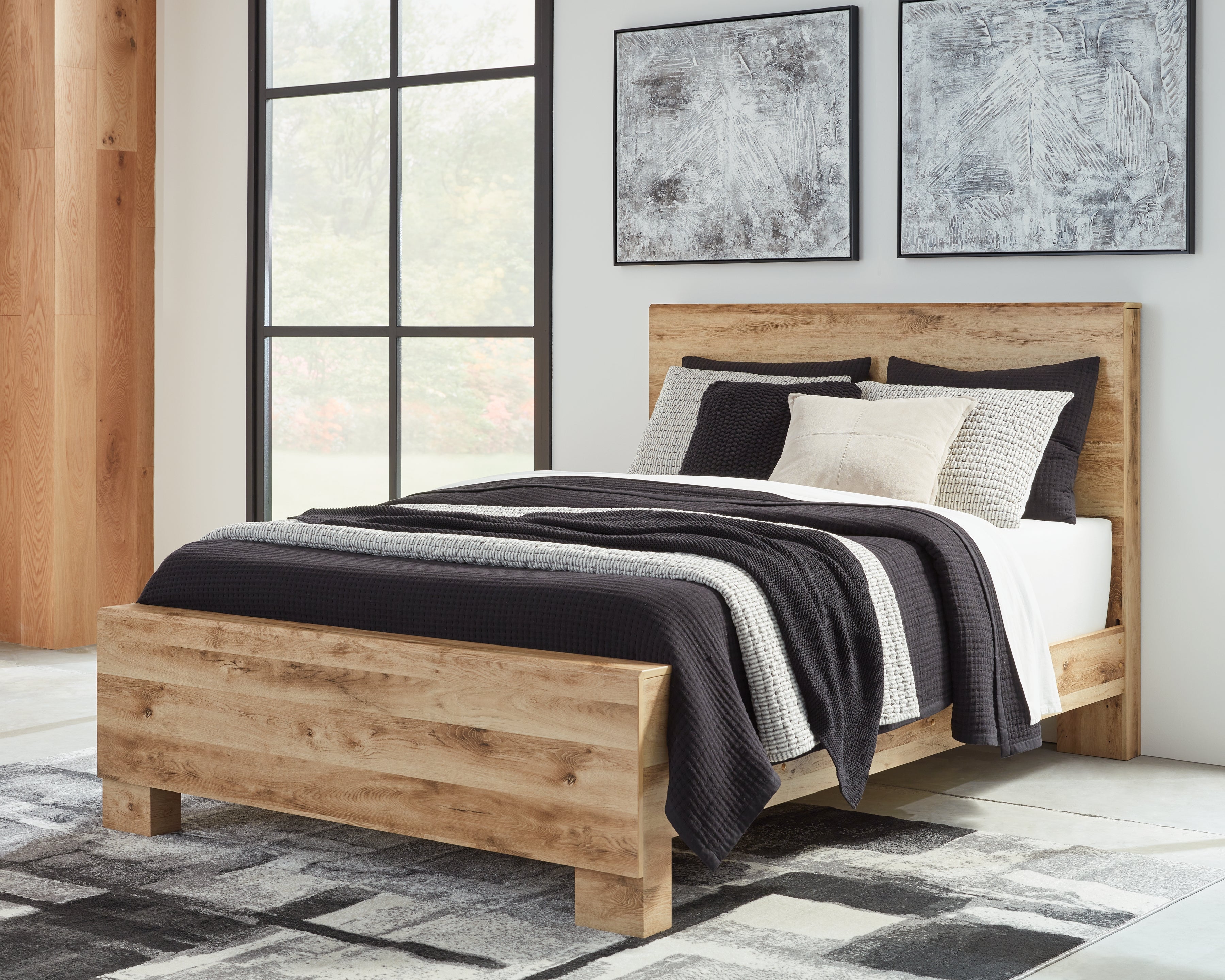 Furniture City Laplace - Ashley Furniture - Hyanna Bedroom - Queen Panel Bed / Tan Brown - B1050B2